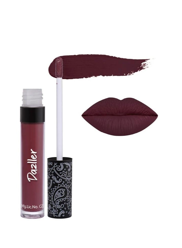 دازلير أحمر شفاه دازلر سريع الجفاف يدوم طوال اليوم | مرطب بزبدة الكوكوم | لا يترك أثراً ولا يتلطخ | يدوم حتى 8 ساعات | أحمر شفاه سائل للنساء | QDLC027 | 6 غرام - Image 1